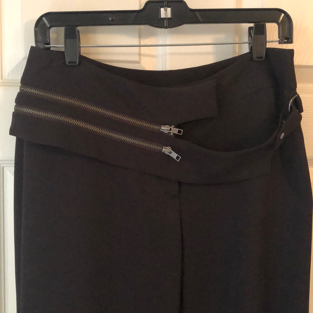 Yansi Fugel Double Zipper Dress Pants